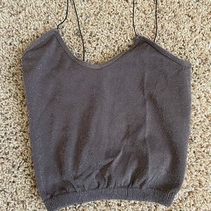 Free People Intimately sparkly crop top